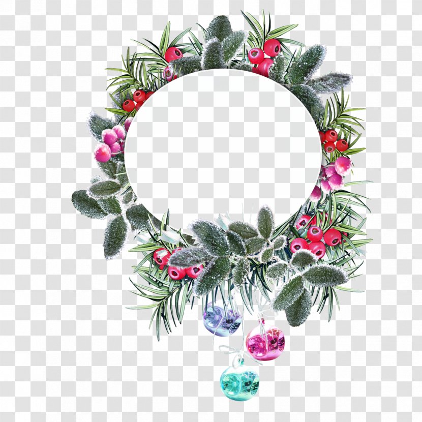Winter Snow Season - Wreath - Kis Transparent PNG