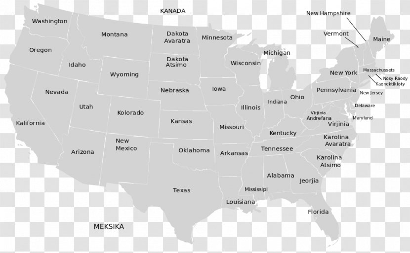 California Blank Map New York City United States Presidential Election - World Transparent PNG