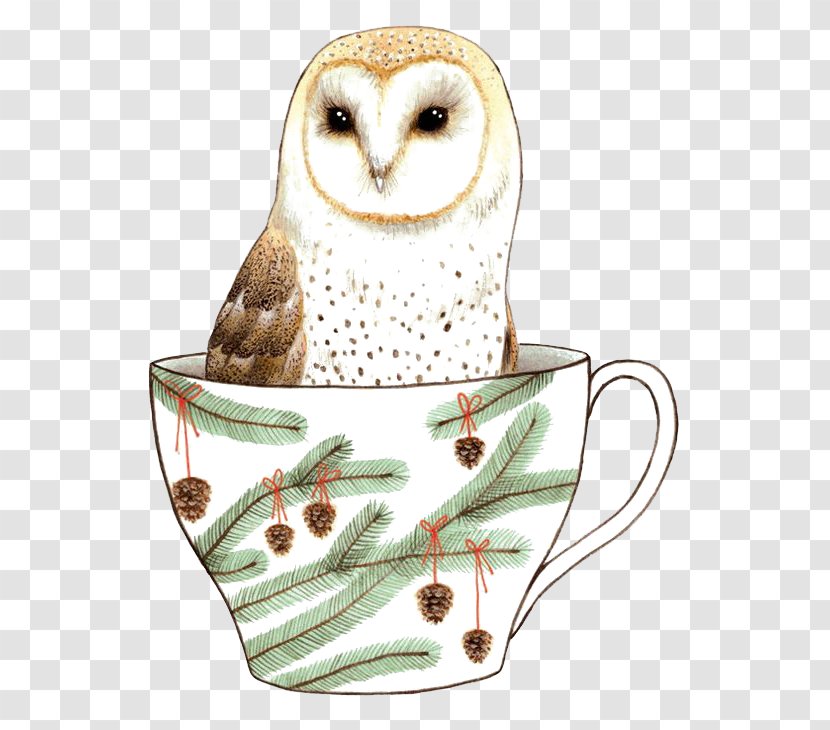 Owl Bird Idea Illustration - Coffee Cup Transparent PNG