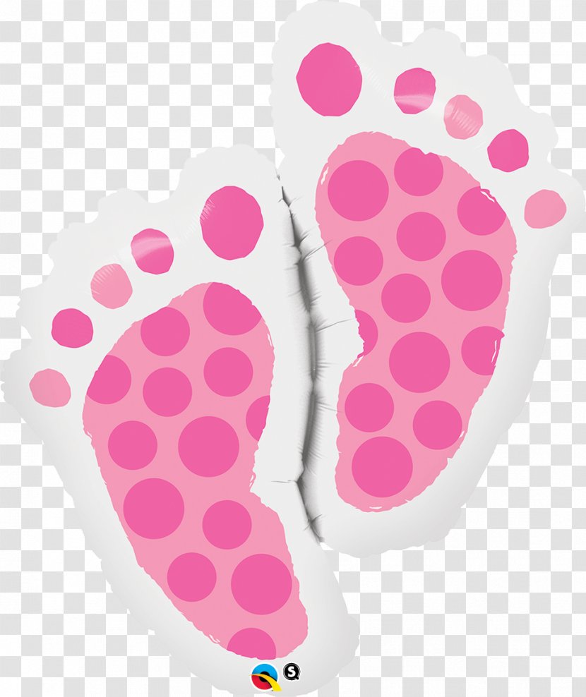 Balloon Baby Shower Party Infant Footprint - Gift - Feet Transparent PNG