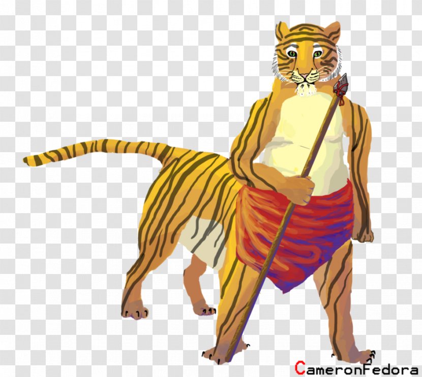 Lion Tiger Art Illustration Cat - Tail Transparent PNG