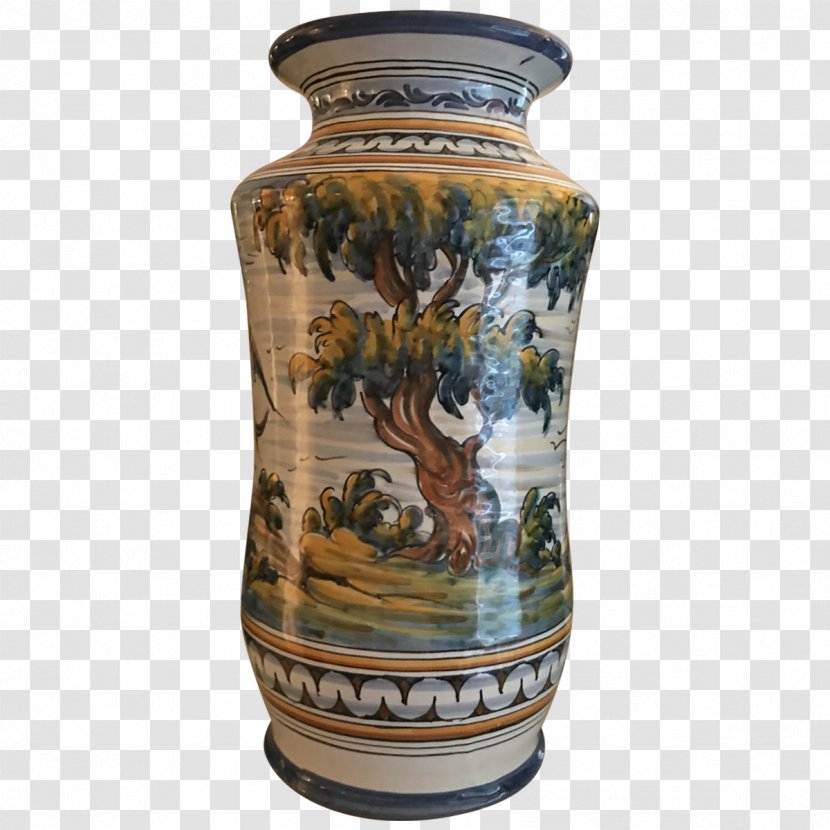 Ceramic Vase Pottery Porcelain Urn - Hand Painted Transparent PNG
