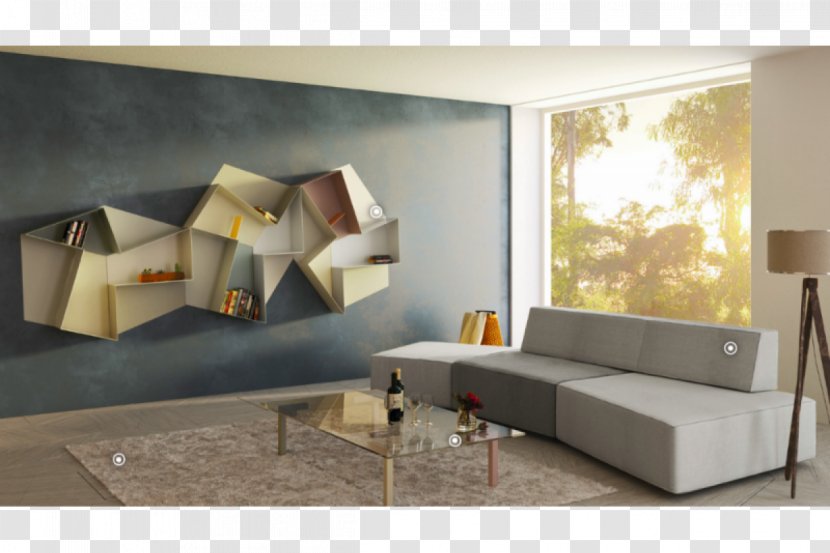 Floating Shelf Bookcase Living Room Wall - Sofa Backdrop Decorative Painting Transparent PNG