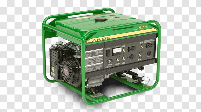 John Deere Electric Generator Engine-generator Compressor Standby - Enginegenerator - Engine Displacement Calculator Transparent PNG