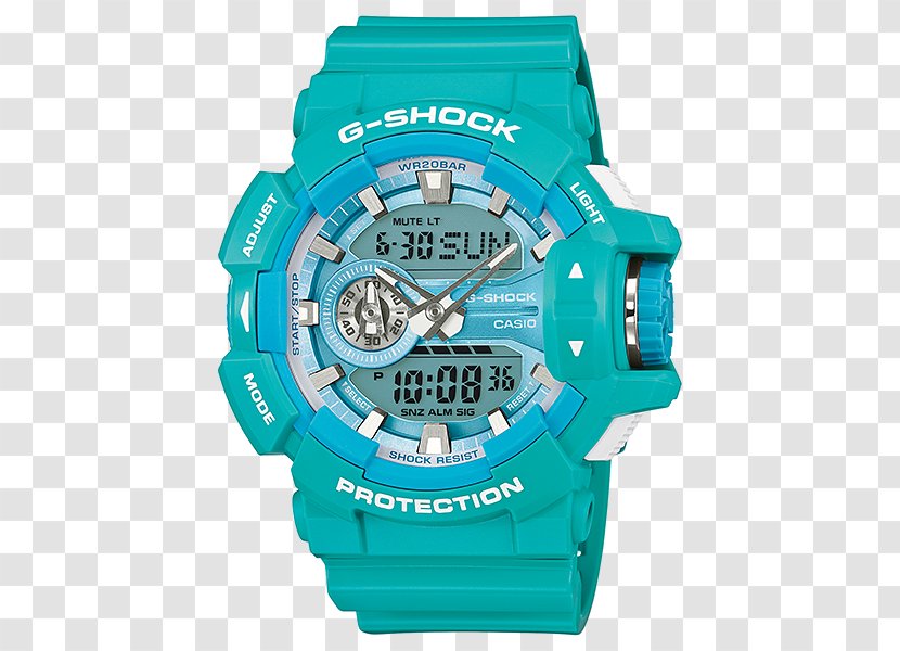 G-Shock Watch Casio Clock Blue - Electric Transparent PNG