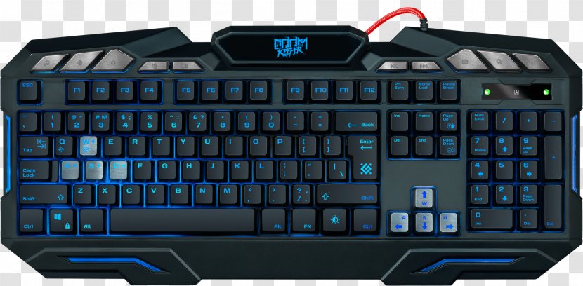 Computer Keyboard Doom Beep Gaming Keypad - Peripheral Transparent PNG