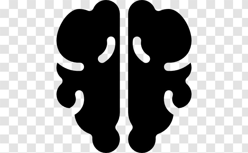 White Clip Art - Silhouette - Cerebro Transparent PNG