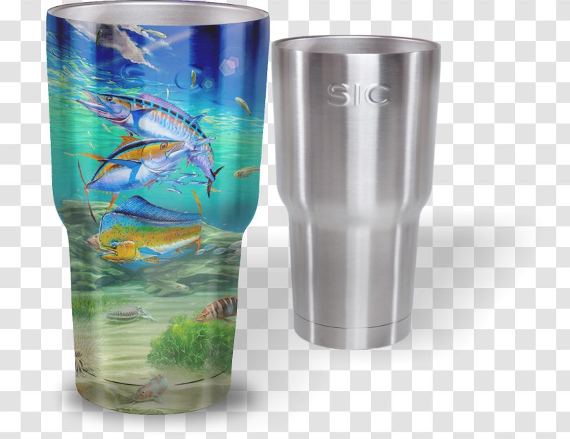 Highball Glass Plastic Hydrographics Carbon Fibers - Tableware - Mahi-mahi Transparent PNG