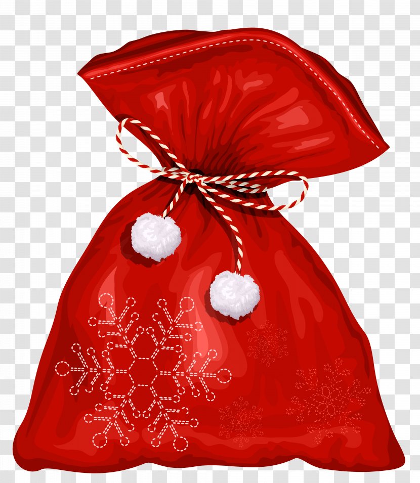 Santa Claus Christmas Gift Clip Art - Ornament - Bum Bags Transparent PNG