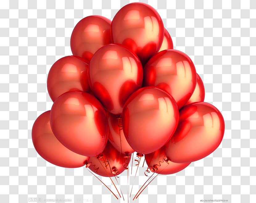 Amazon.com Balloon Gold Party Birthday - Greeting Card - Red Simple Decoration Pattern Transparent PNG