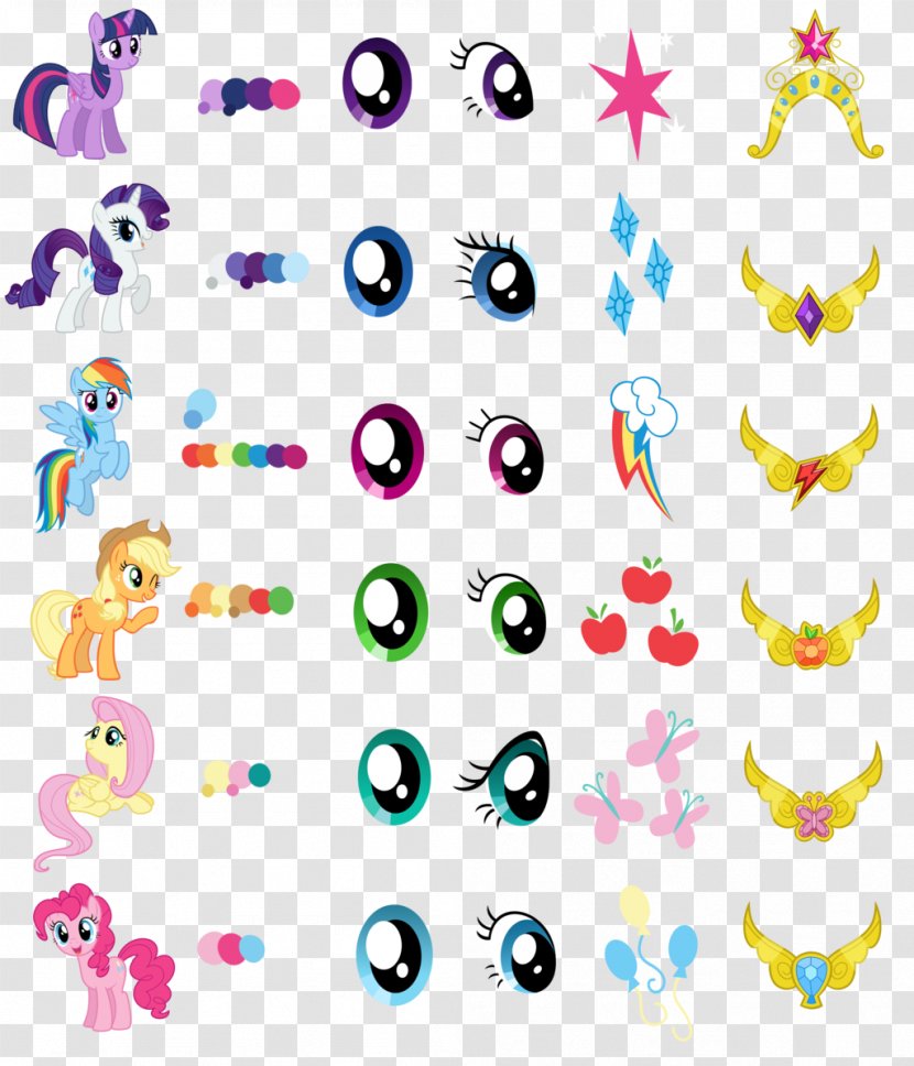 Pony Pinkie Pie Twilight Sparkle Rainbow Dash Color - Reference Vector Transparent PNG