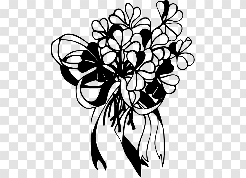 Flower Bouquet Clip Art - Line Transparent PNG