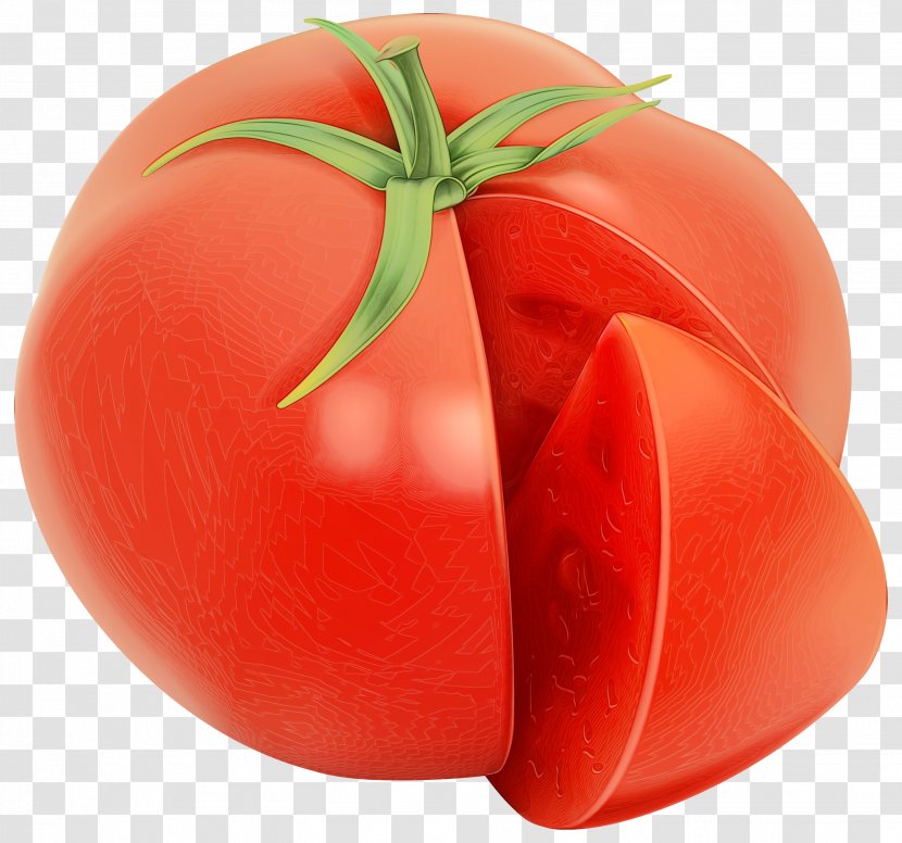 Tomato Cartoon - Fruit - Vegan Nutrition Nightshade Family Transparent PNG