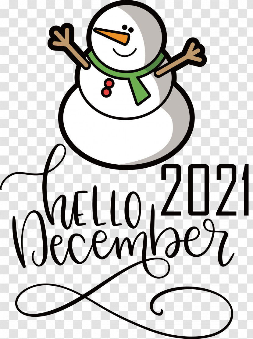 Hello December December Winter Transparent PNG