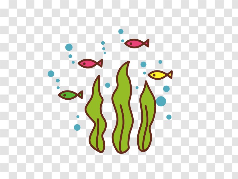 Aquatic Plant Cartoon - Fish Transparent PNG