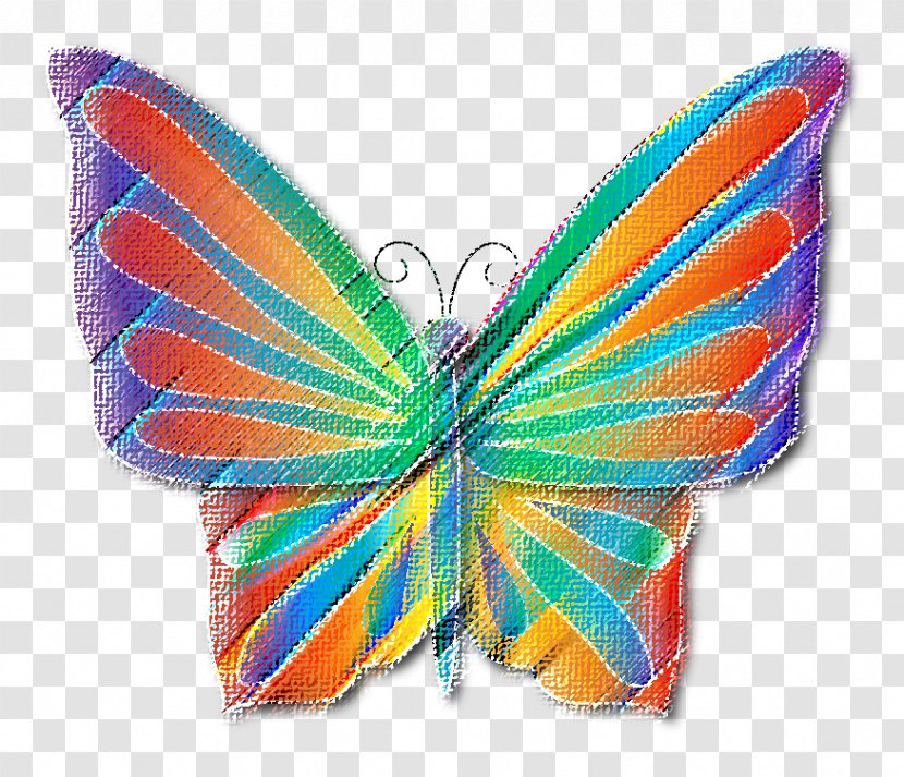 Monarch Butterfly Logo Brush-footed Butterflies Color - Rainbow Transparent PNG