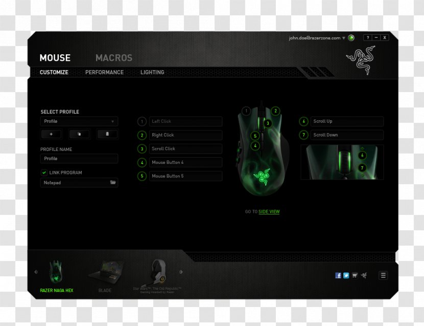 Computer Mouse Keyboard Razer Inc. Software Naga - Audio Receiver Transparent PNG