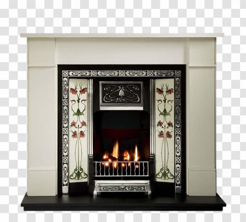Victorian Era Fireplace Insert Cast Iron Tile - Fireback - Burgundy Transparent PNG