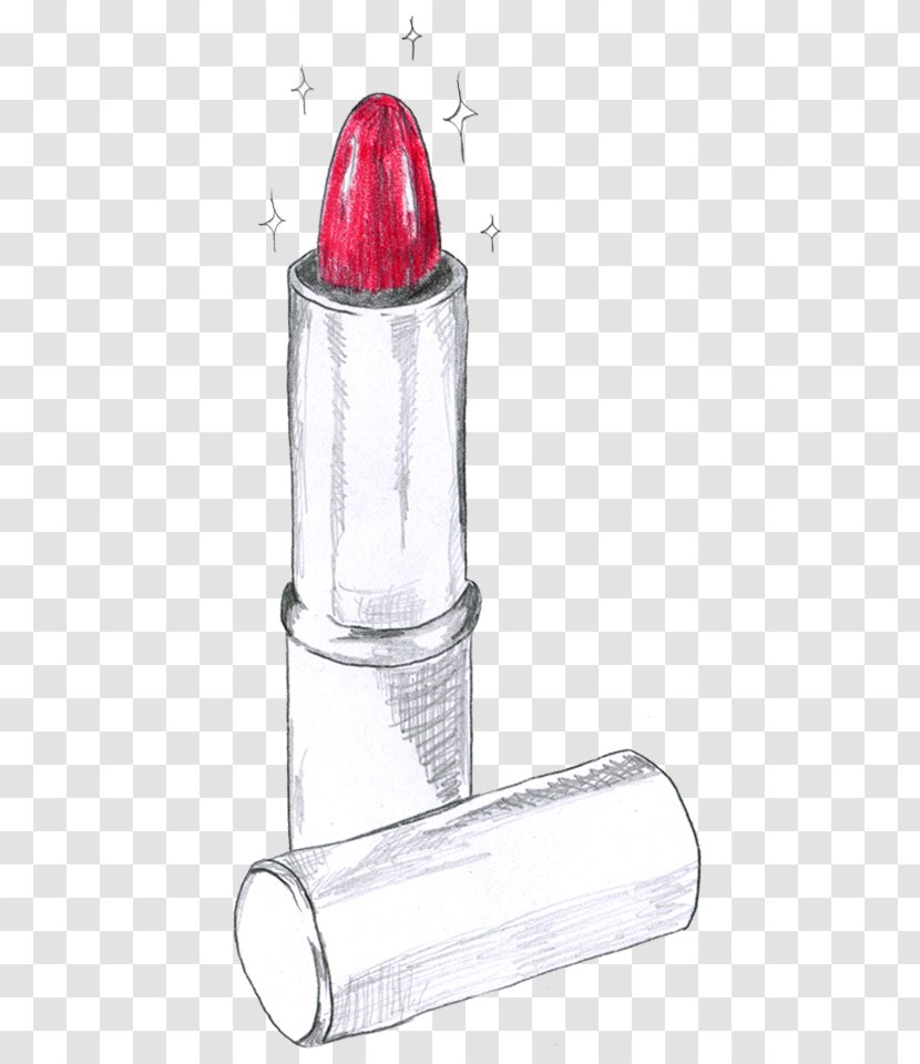 Lipstick Watercolor Painting Cosmetics Transparent PNG