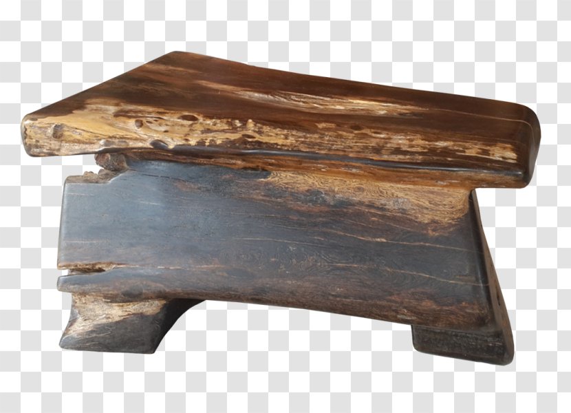 Wood Stain Bank Stool Bench - Coffee Table - Madeira Transparent PNG