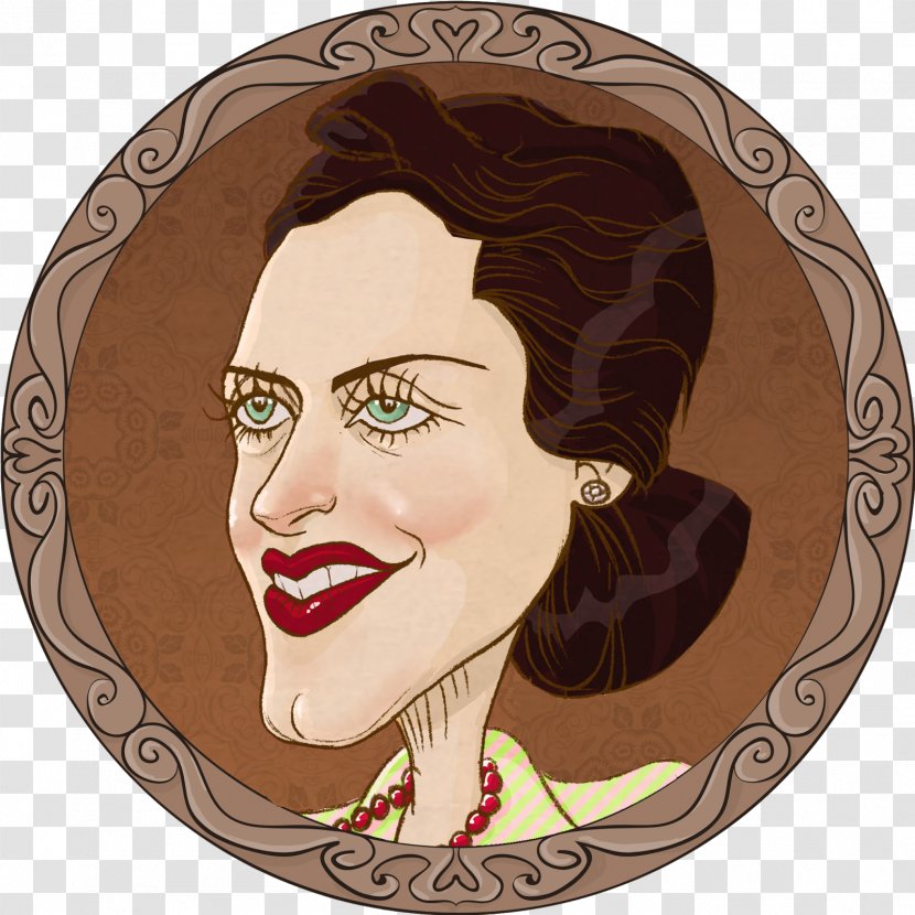 Cecília Meireles Caricature Writer Author - September - Portrait Transparent PNG