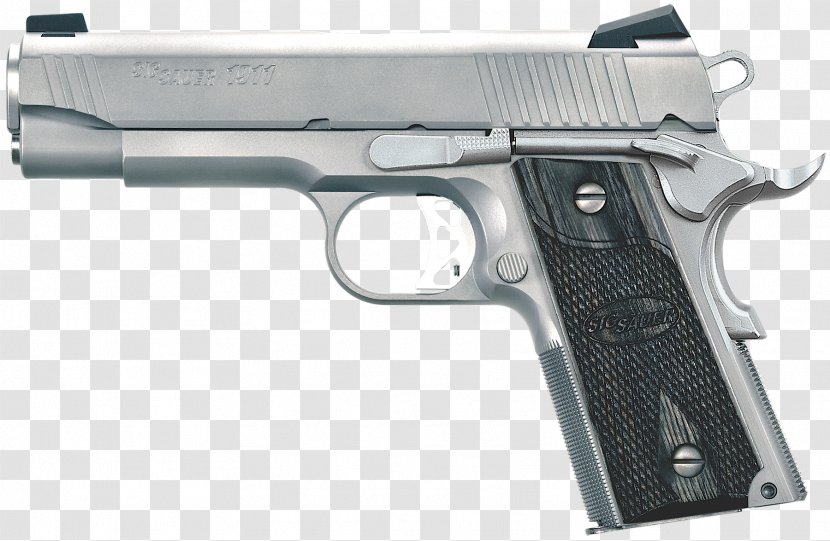 SIG Sauer 1911 .45 ACP M1911 Pistol Automatic Colt - Semiautomatic - Handgun Transparent PNG