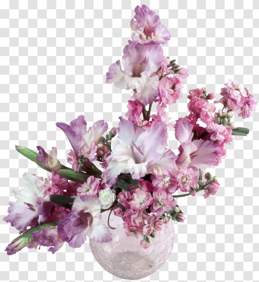 Gladiolus Vase Flower Bouquet Desktop Wallpaper - Mobile Phones - Lilac Transparent PNG
