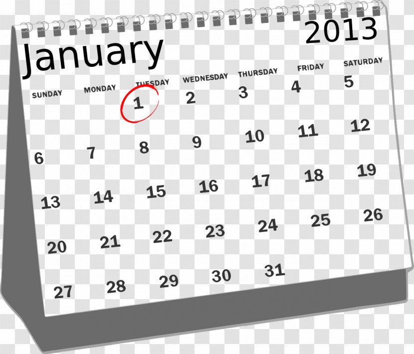 Online Calendar Clip Art - June Transparent PNG