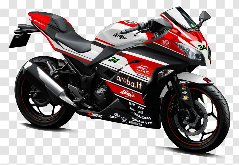 Suspension Kawasaki Motorcycles Ninja 300 Sport Bike - Automotive Wheel System - Motorcycle Transparent PNG