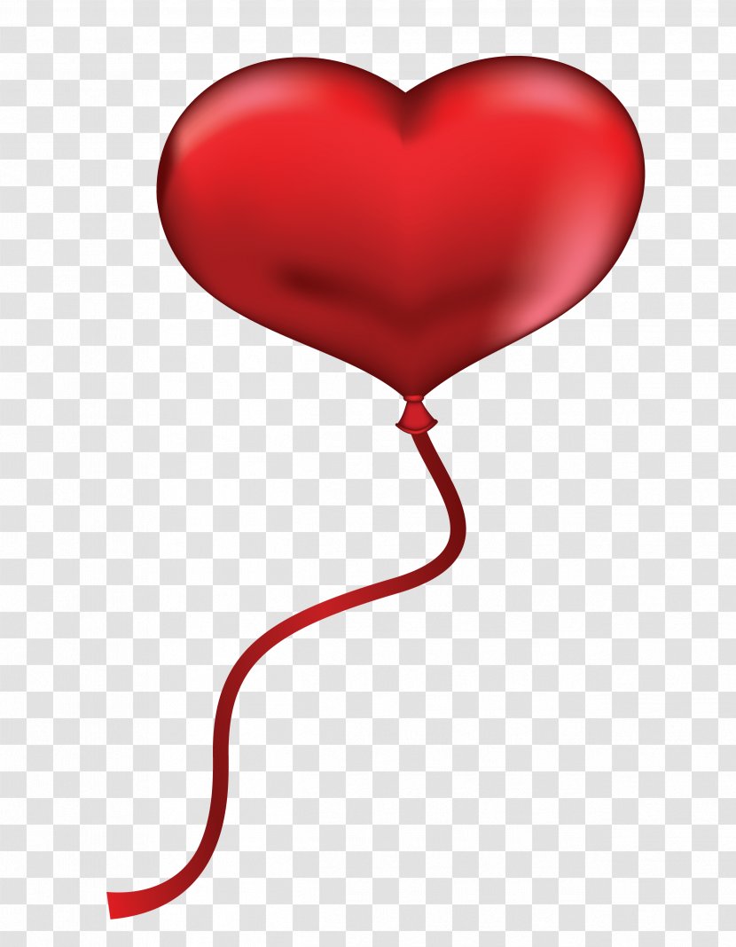 Balloon Heart Valentine's Day Clip Art - Silhouette - Love Background Transparent PNG
