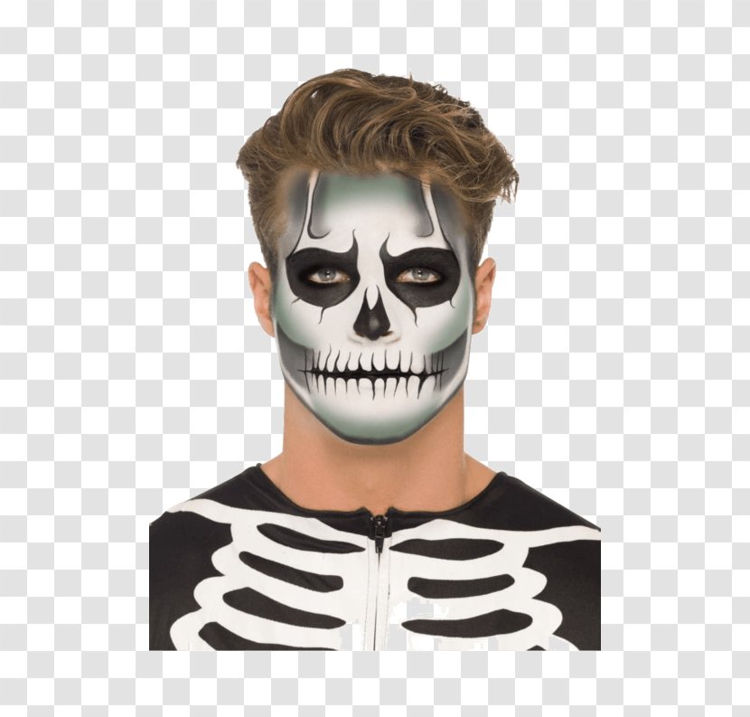 Costume Party Skeleton Cosmetics Face Prosthetic Makeup Transparent PNG