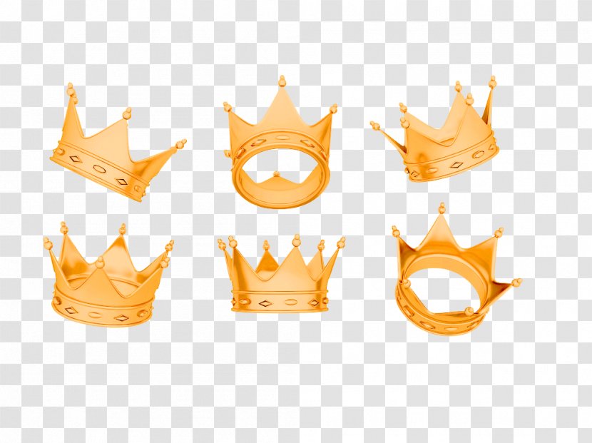 Imperial Crown Emperor - Yellow Simple Decoration Pattern Transparent PNG