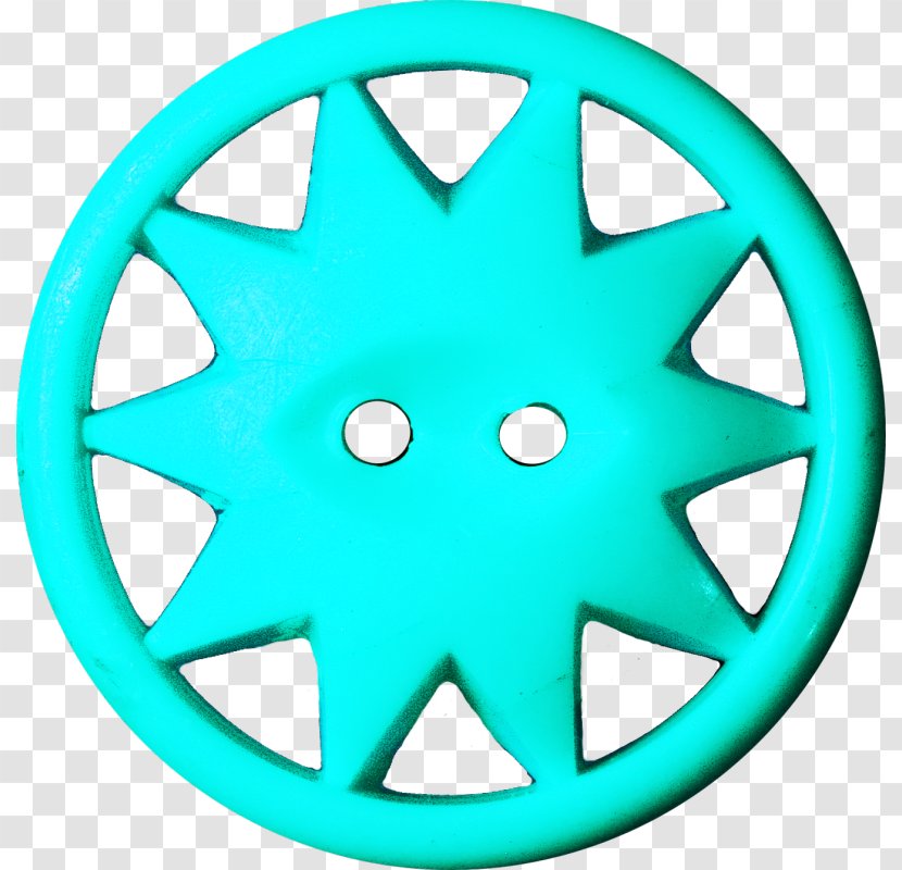 Inscribed Figure Circle Hubcap - Electric Blue Transparent PNG