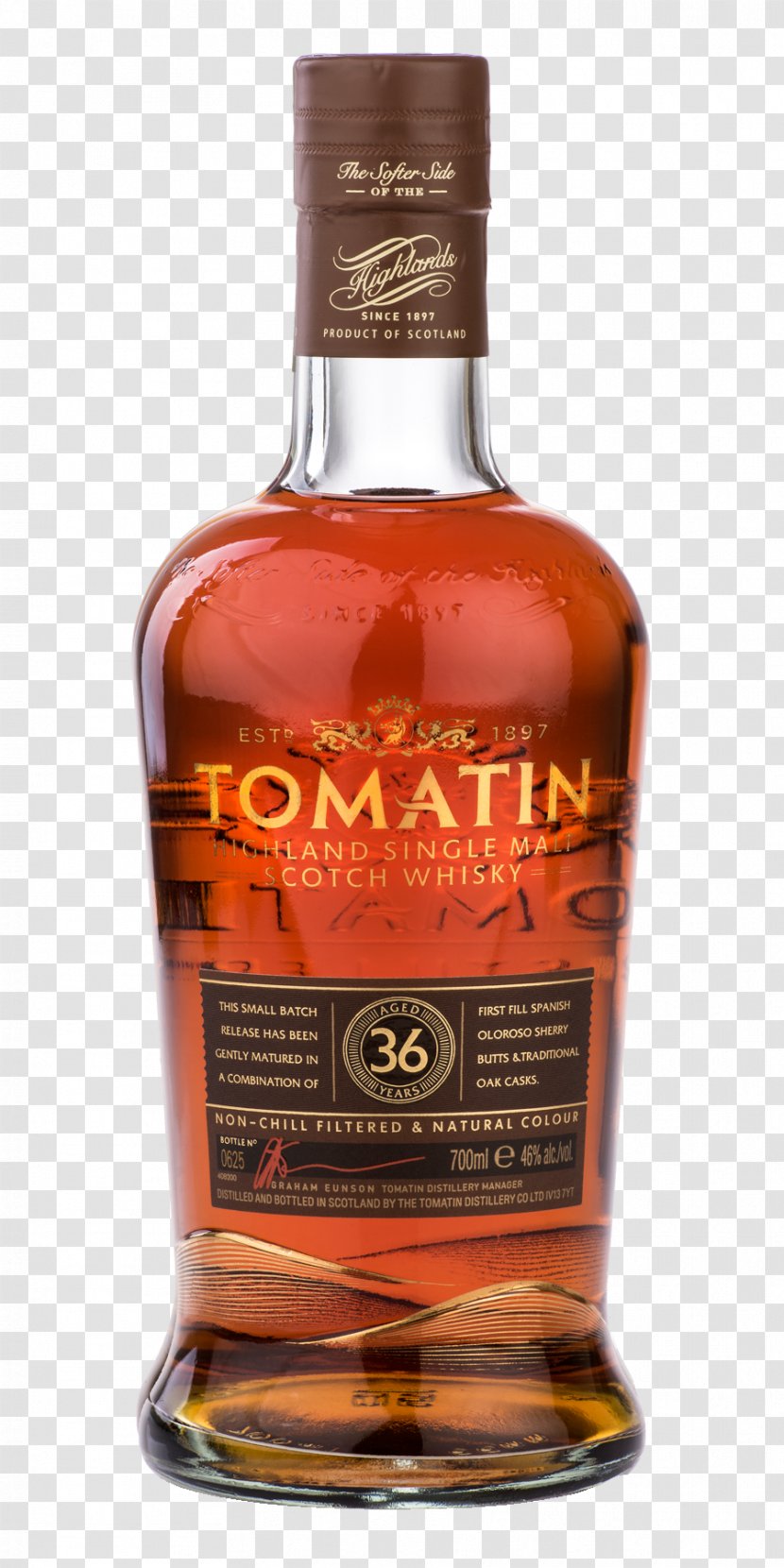 Tennessee Whiskey Scotch Whisky Tomatin Single Malt - Gold Cask Transparent PNG