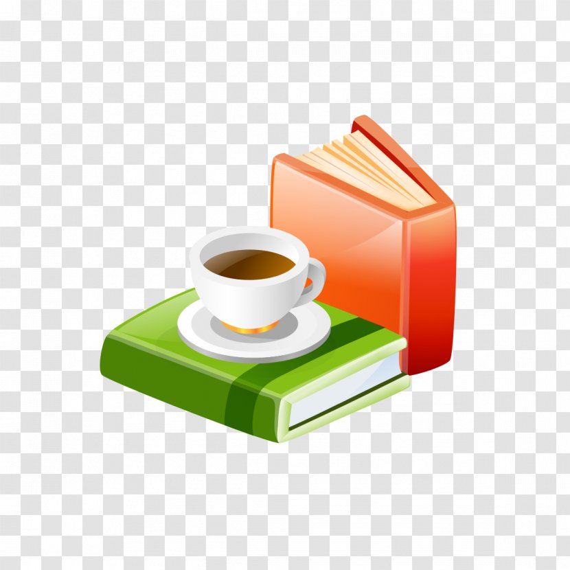 Coffee Cup Cafe Icon - Books And Transparent PNG