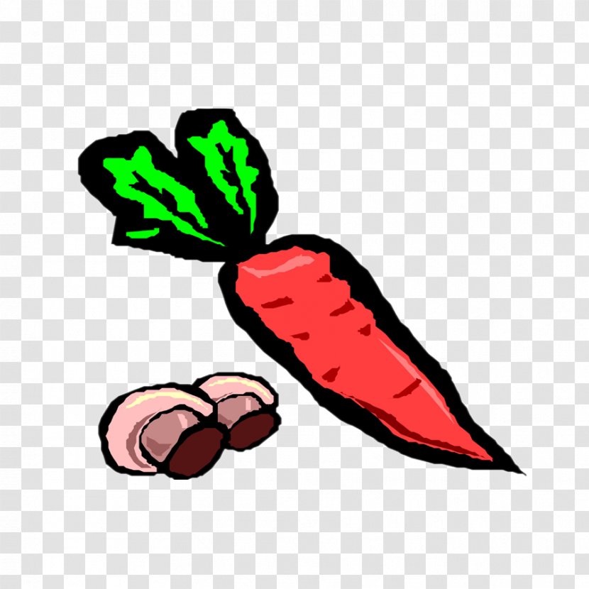 Vegetable - Cartoon - Carrot Ink Painting Transparent PNG