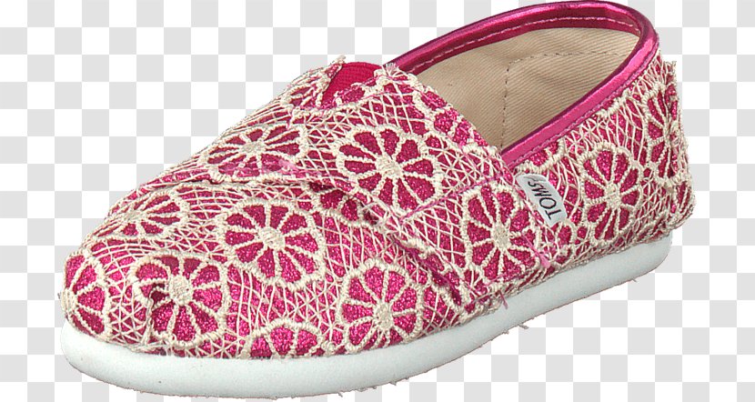 Slip-on Shoe Pink Toms Shoes Boat - Crocs - Glitter Transparent PNG