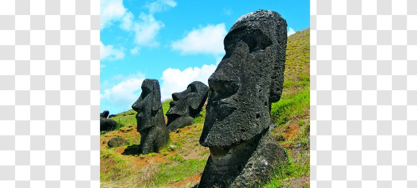 Moai Rapa Iti Orongo Ahu Nau Rano Raraku - Archaeological Site - Isla De Pascua Transparent PNG