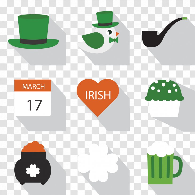 Ireland Saint Patricks Day Download Icon - Handicraft - St. Patrick's Exquisite Vector Material Transparent PNG