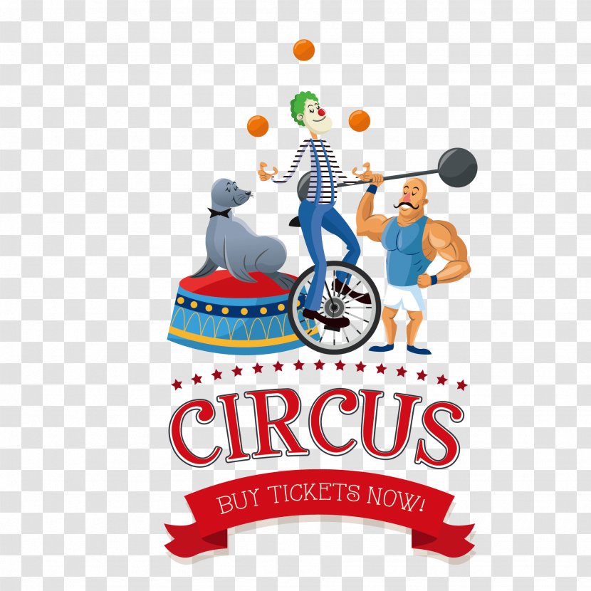 Circus Clown Cartoon Illustration - Royaltyfree - Vector Riding Transparent PNG