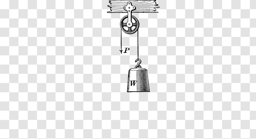Pulley Force Lever Motion Machine - Gravitation - Physical Hand-painted Hanging Bell Transparent PNG