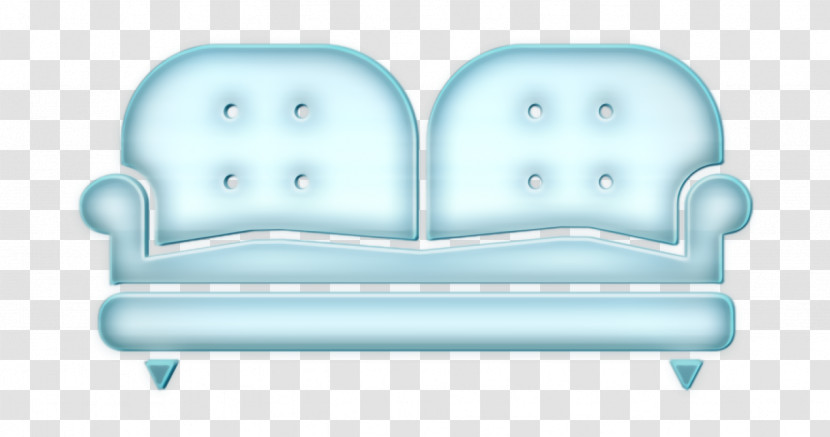 Icon Two Place Couch Icon Sofa Icon Transparent PNG