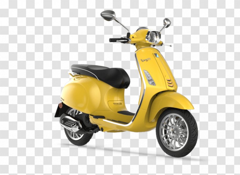 Piaggio Vespa GTS Sprint Primavera - Yellow Transparent PNG