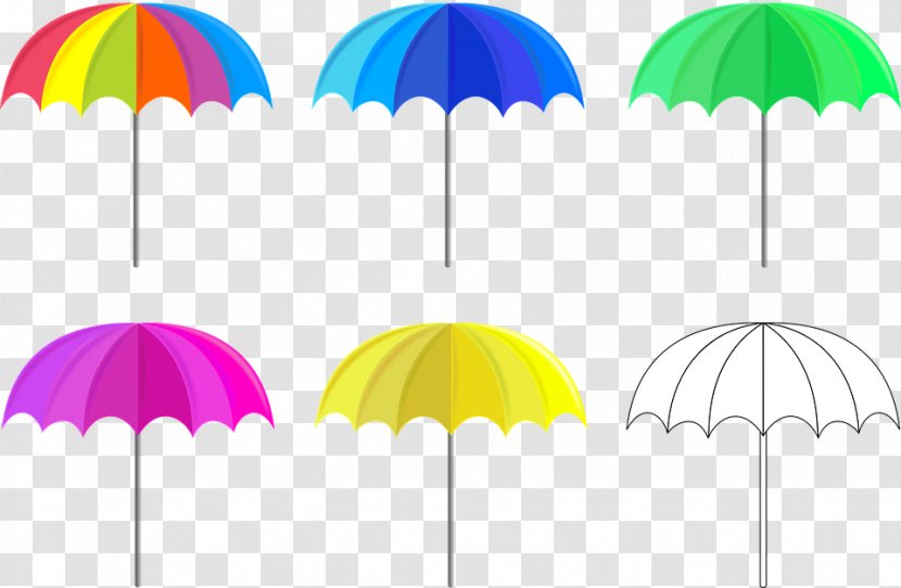 Umbrella Clip Art - Color - Beach Transparent PNG