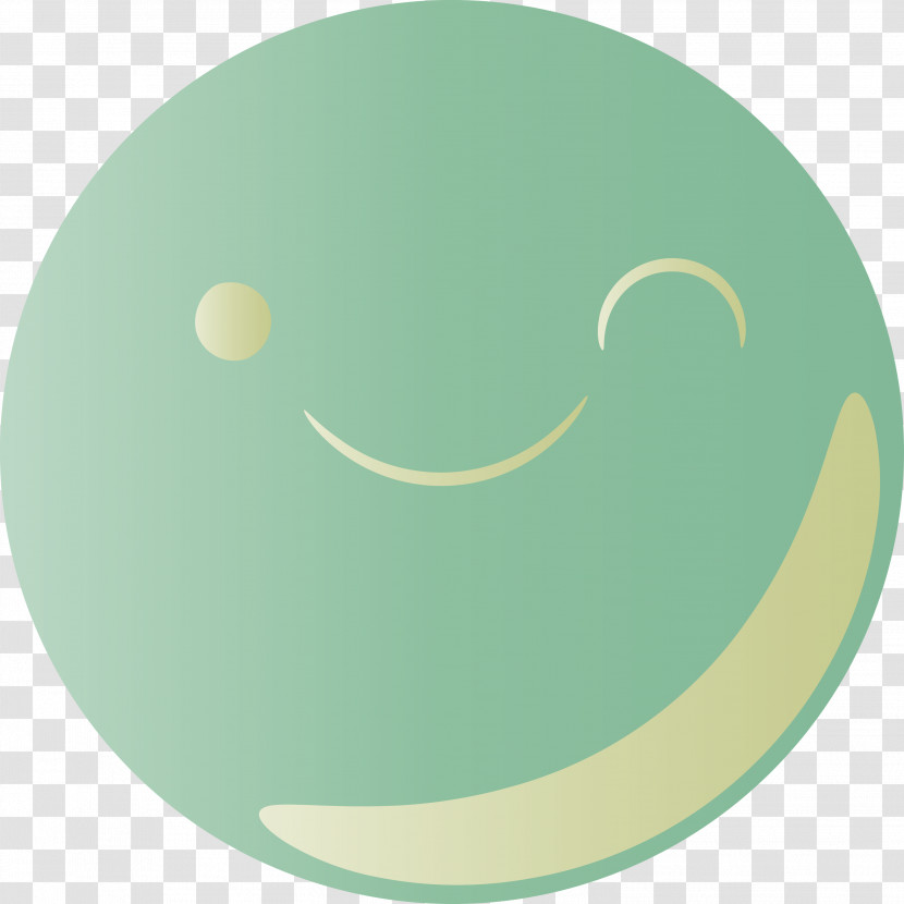 Smiley Circle Green Font Cartoon Transparent PNG