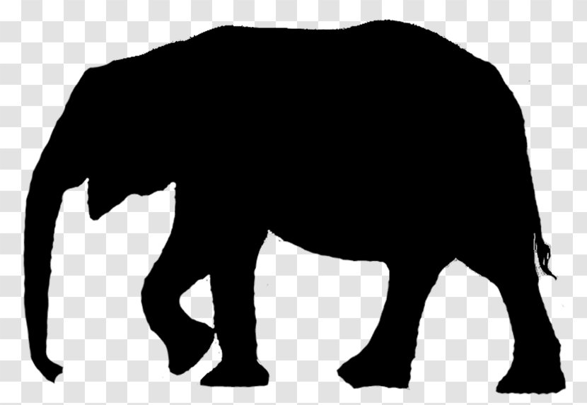 Asian Elephant Clip Art Silhouette - African - Indian Transparent PNG
