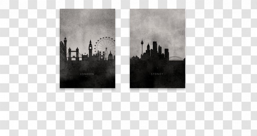 Black And White Sydney Graphic Arts - Skyline Transparent PNG