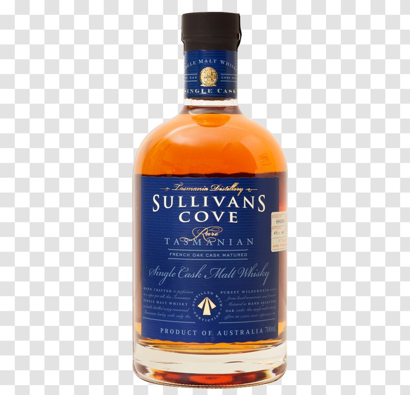 Whiskey Single Malt Whisky Scotch Sullivans Cove - Bourbon Transparent PNG