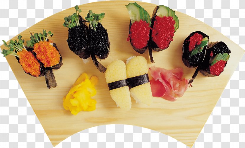 Japanese Cuisine Sushi Onigiri Sashimi Gimbap - Garnish - Cartoon Transparent PNG
