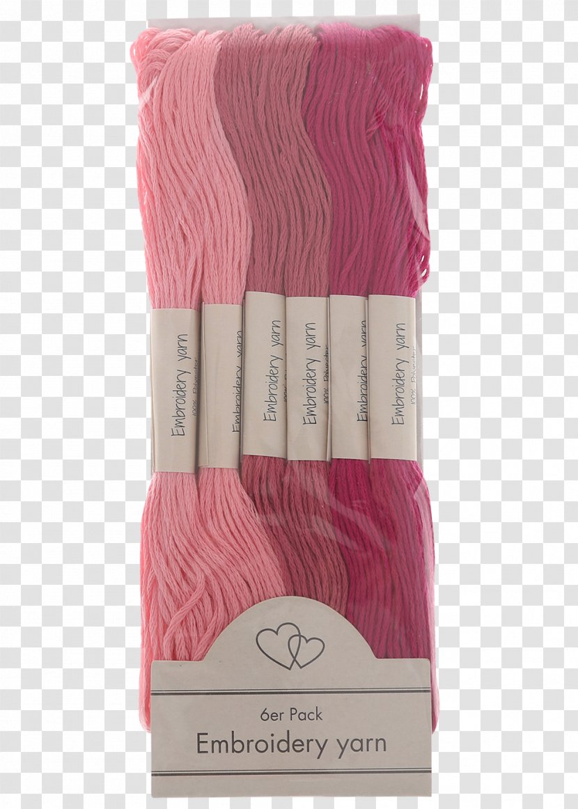 Embroidery Thread Wool Yarn Twine - Euro - Pink Transparent PNG